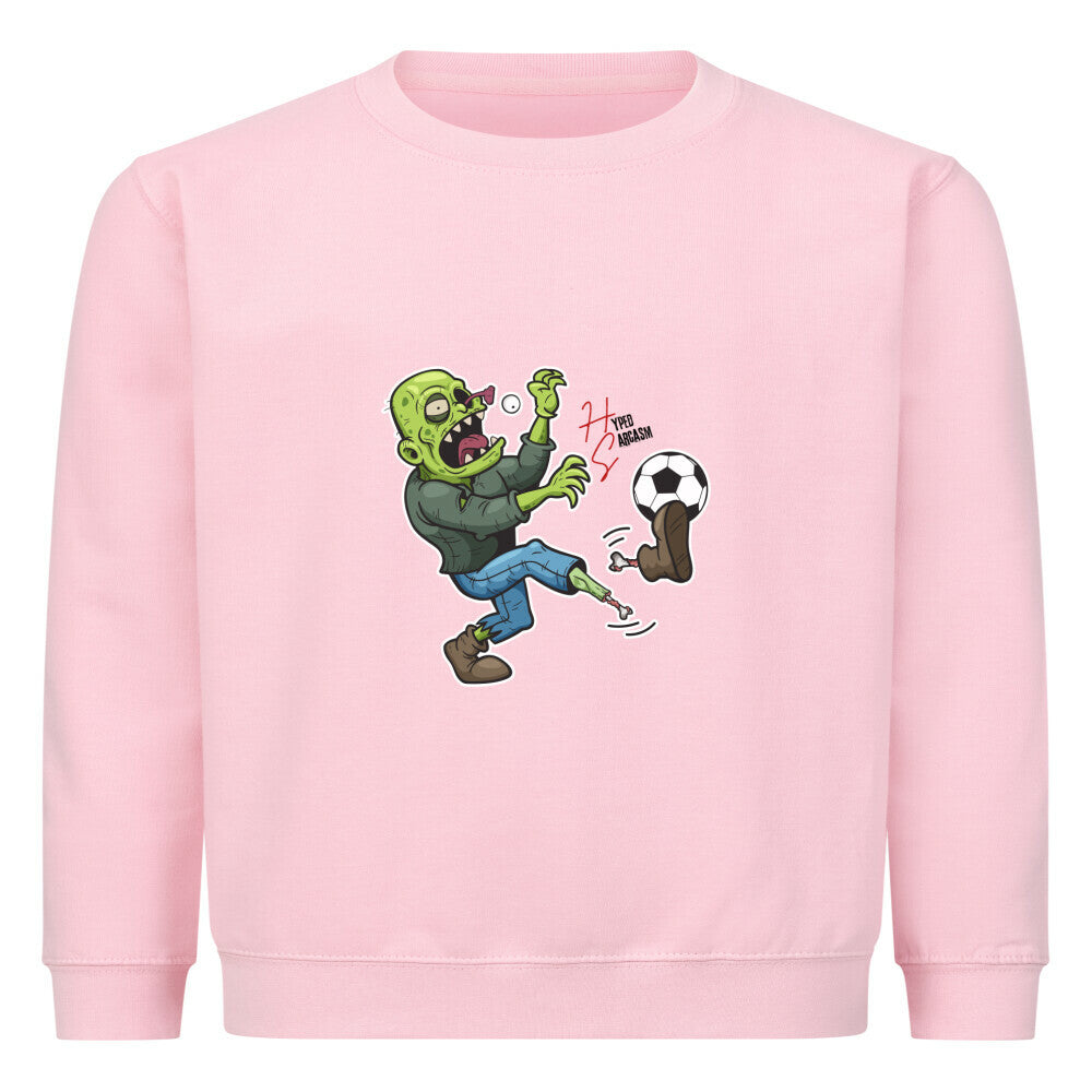 Classic Sweatshirt Kids in Pink mit Zombie Motiv und Hyped Sarcasm Logo