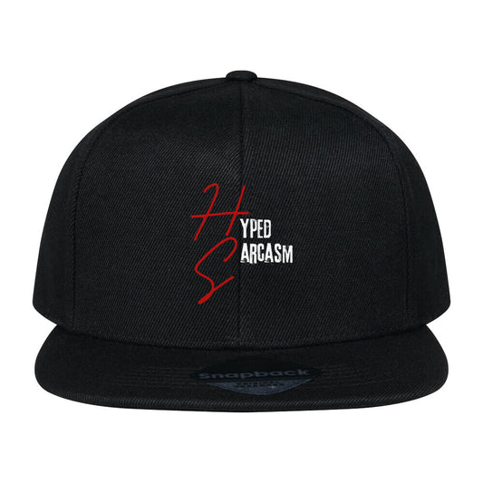 Snapback Cap in Schwarz mit Hyped Sarcasm Logo