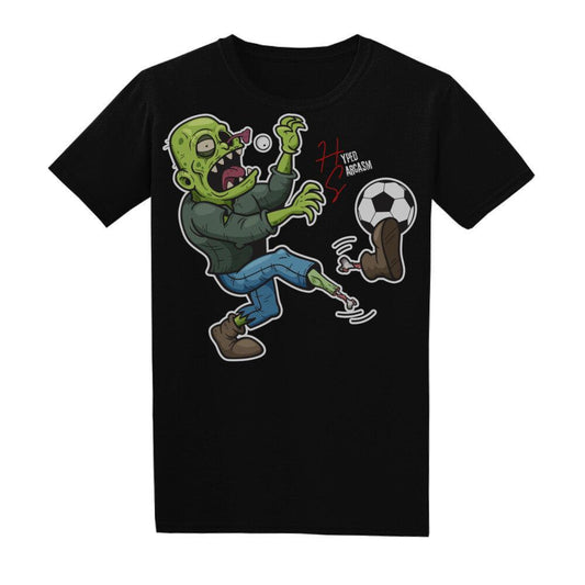 Basic Shirt Unisex in Schwarz mit Zombie Motiv und Hyped Sarcasm Logo